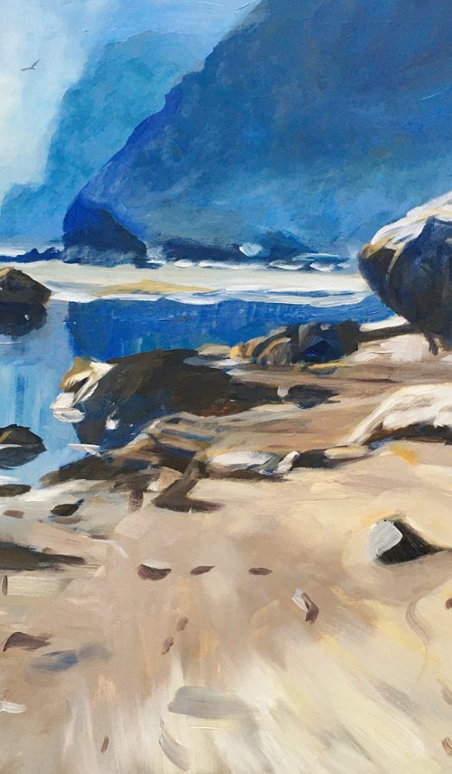 Beach and rocks 2 by Elena Sokolova