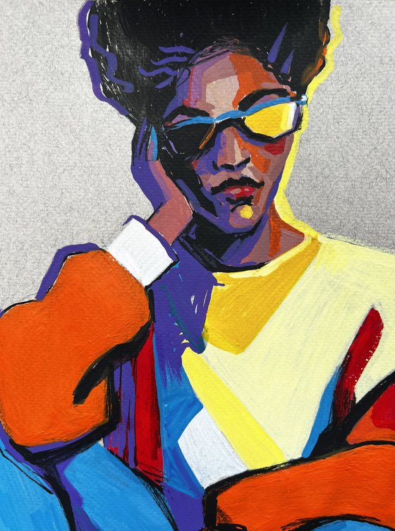 Summer day. Portrait of a woman