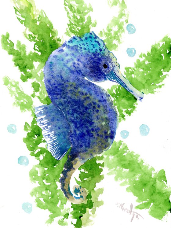 Aqua BLue Seahorse