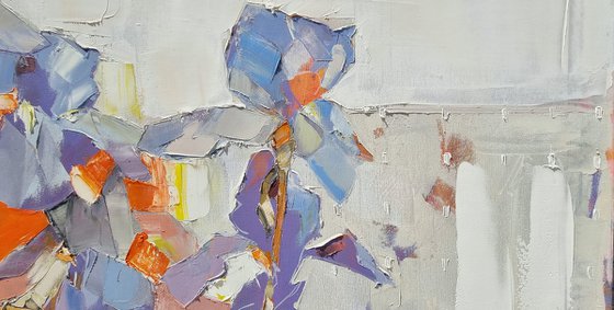 Shimmering irises