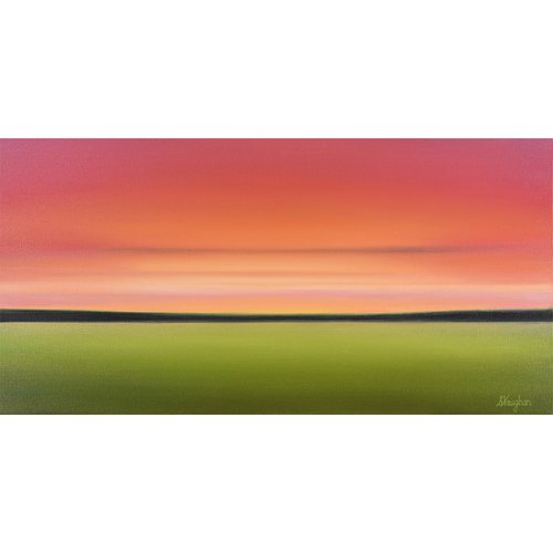 Sunset Magic - Colorful Abstract Landscape by Suzanne Vaughan
