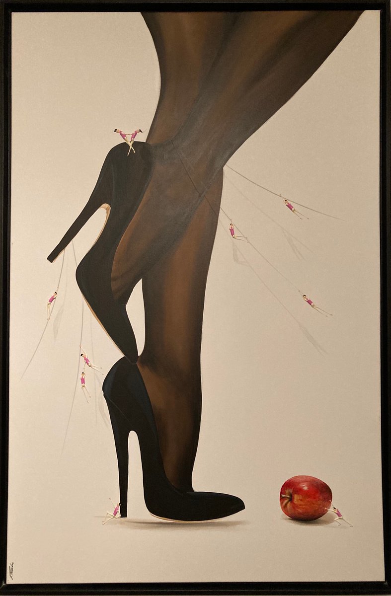 Abstract Portrait Acrylic Painting By Eka Peradze, 31 X 47, Action.3D Freedom. Eka Peradze Art, Original Artwork