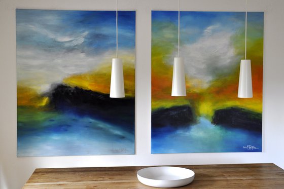 I AM THE SEA AND THE COAST (diptych)