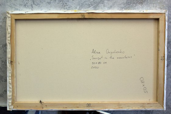 Sunset in the mountains