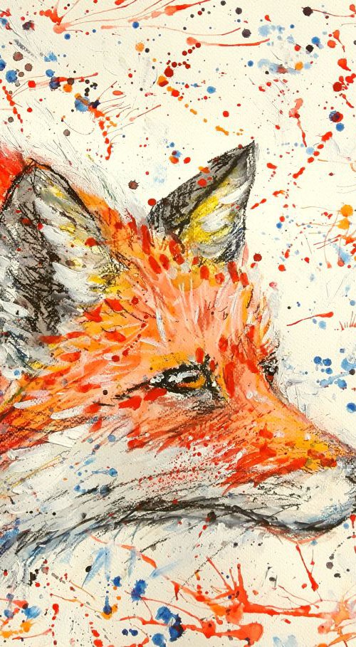 "Fox on the prowl" by Marily Valkijainen