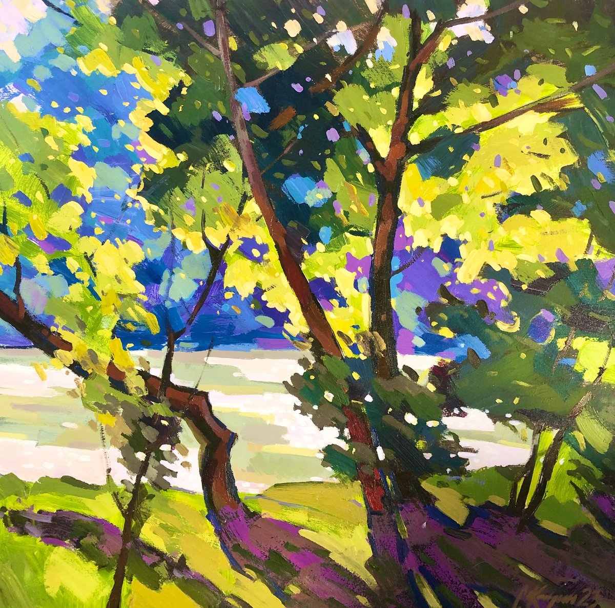 Sunny Day By Sergey Kachin, 31 X 31, Artwork For Sale On Artfinder