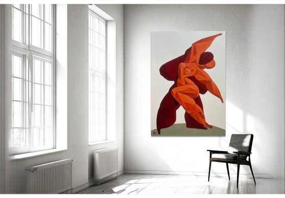 Lovers dancing Samba