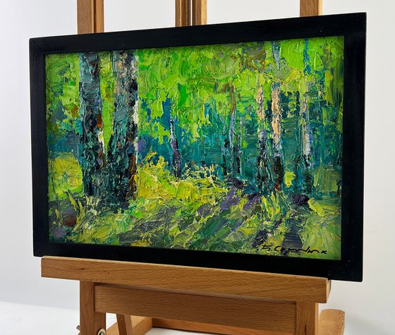 Birch Forest on a Summer Day