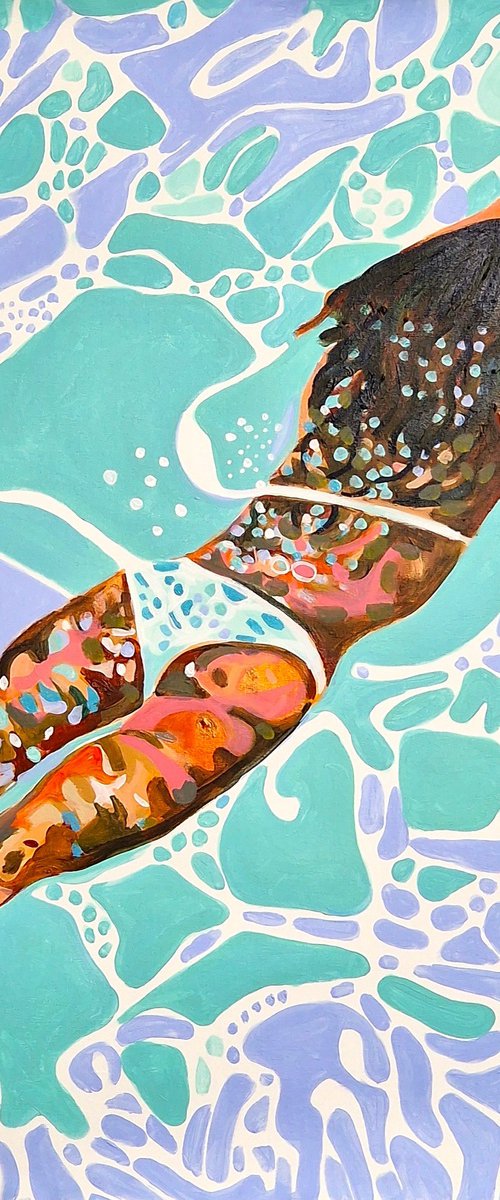 Underwater Pastel Green by Alexandra Djokic