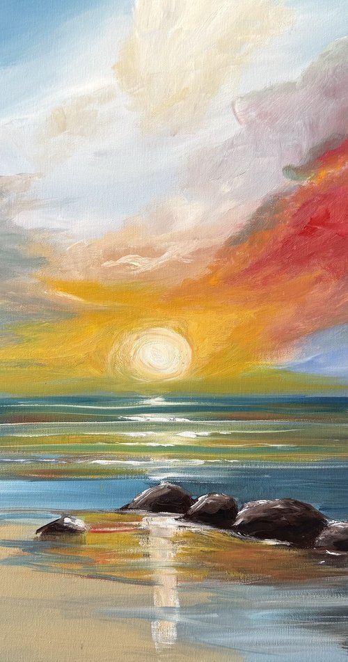 Dramatic Sunset View by Aisha Haider