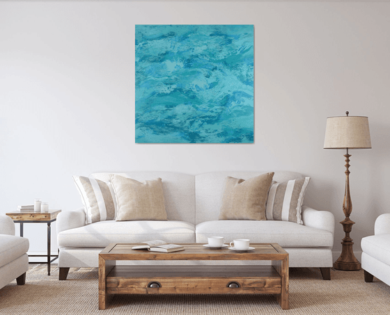 Water Motion - Modern Abstract Expressionist Seascape
