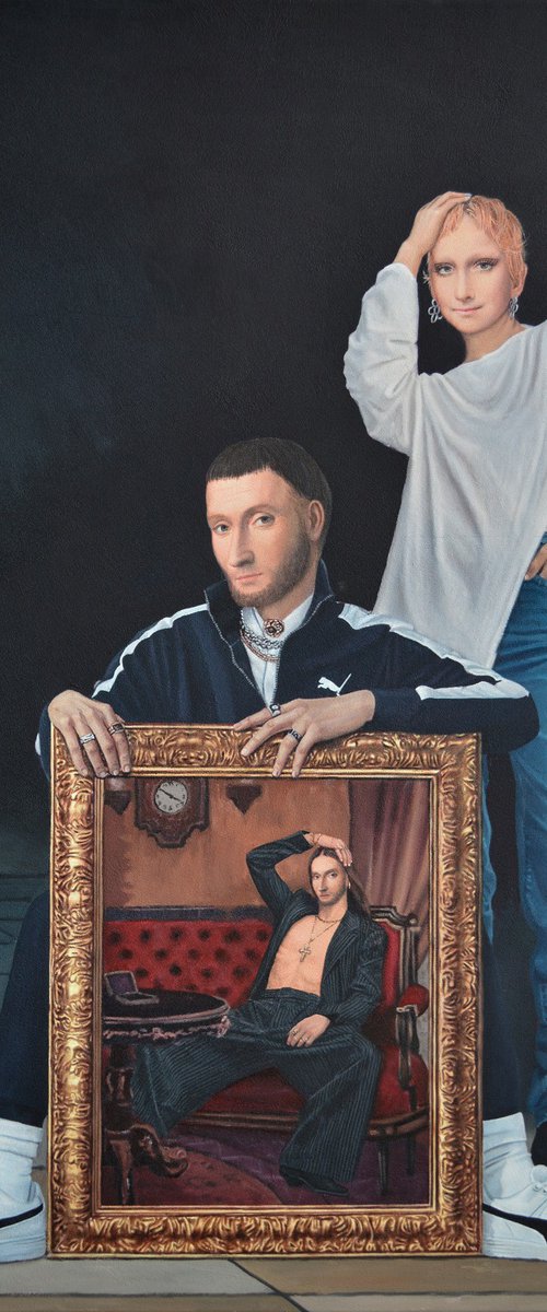 Contemporary portrait "Oh my God, or a Custom Portrait" by Nataliya Bagatskaya