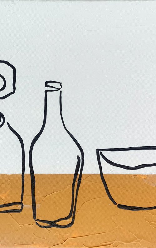 XXXI 2 - Flower vase, bottle and teacup by Uli Lächelt