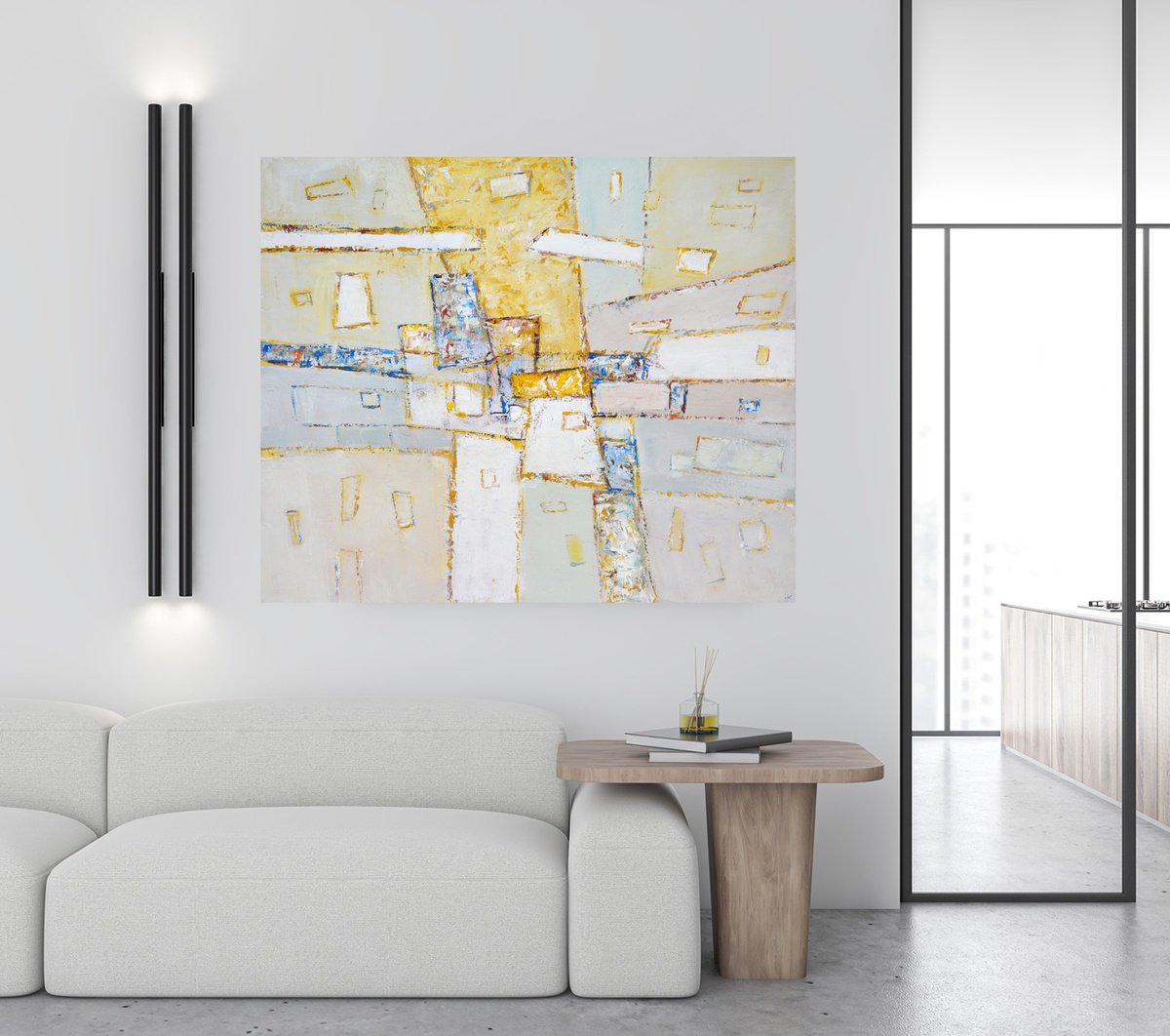 Abstract Acrylic Painting By Iryna Kastsova, 47 X 39, Abstraction 45., Original Artwork