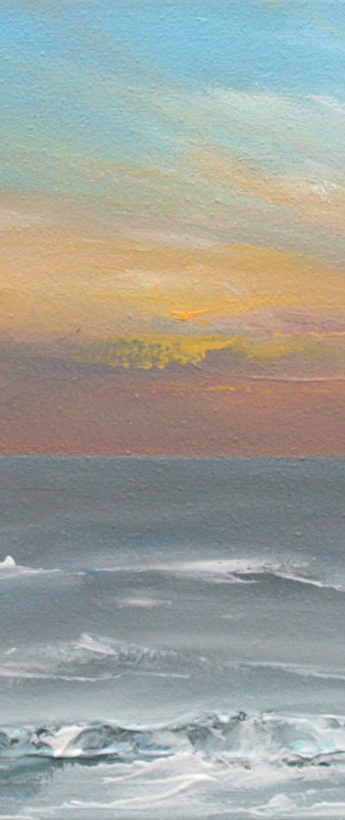 Sunset over Sea by Linda Monk