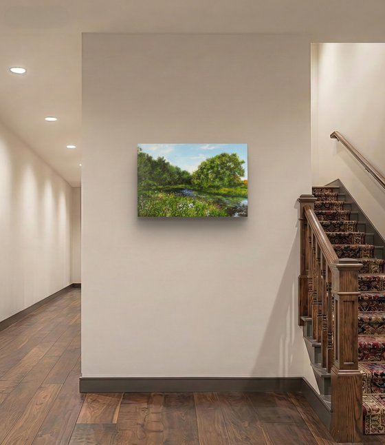 Summer River Landscape