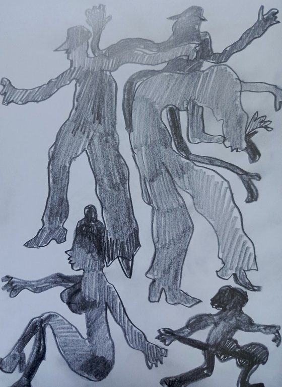 Happy people/dancing sketch