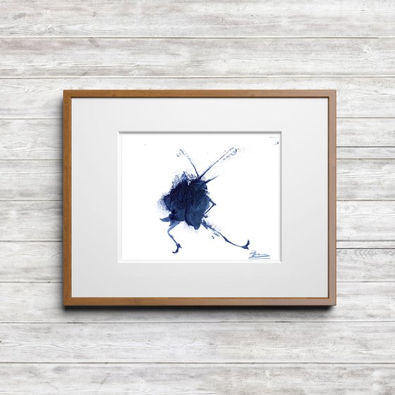 Dancing insect silhouette