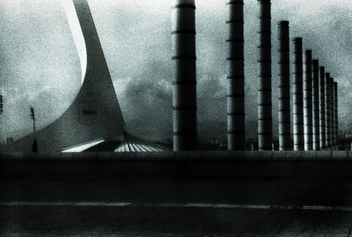 Geometric Cityscapes Photograph By Frankie Malone, 15 X 10, Montjuic, Original Artwork