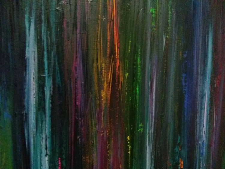 Colors of night, 90Ã—60 cm, origial art, FREE SHI | Artfinder