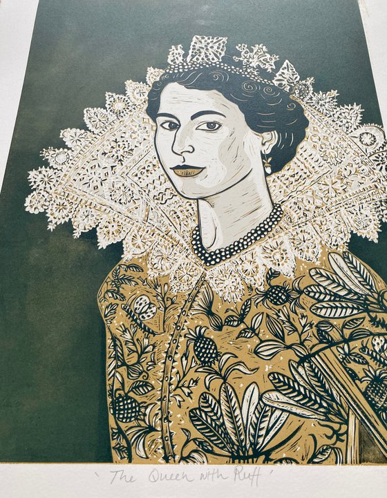 The Queen with Ruff (Yellow Ochre)