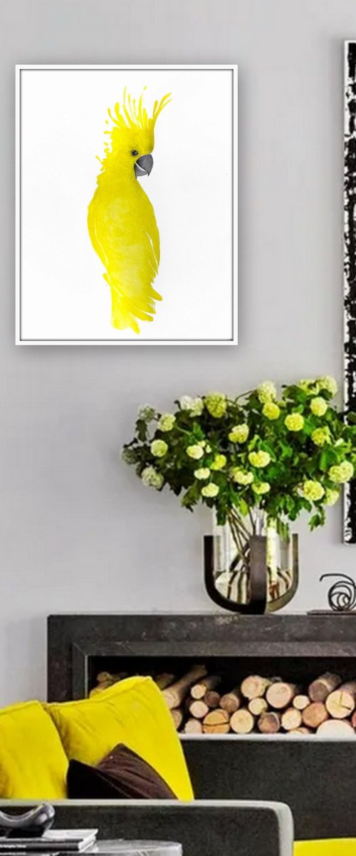 Original Artwork. Parrot by Nadia Moniatis