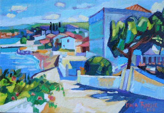 Mediterranean coast / 16.2  x  11.1 cm