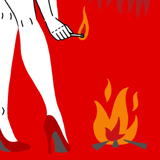 Redheads on fire - Pop Art Print