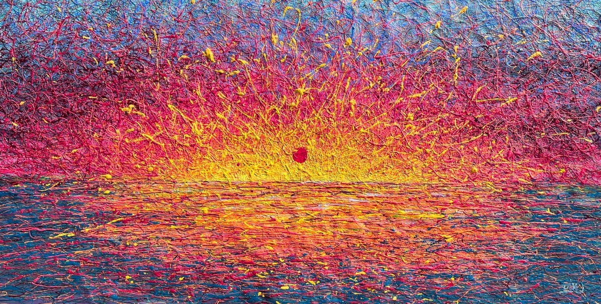  Woven Sunset By Nadiia Antoniuk, 79 X 39, Artwork For Sale On Artfinder