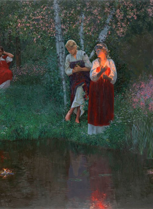 Ivan Kupala. Fortunetelling by Simon Kozhin
