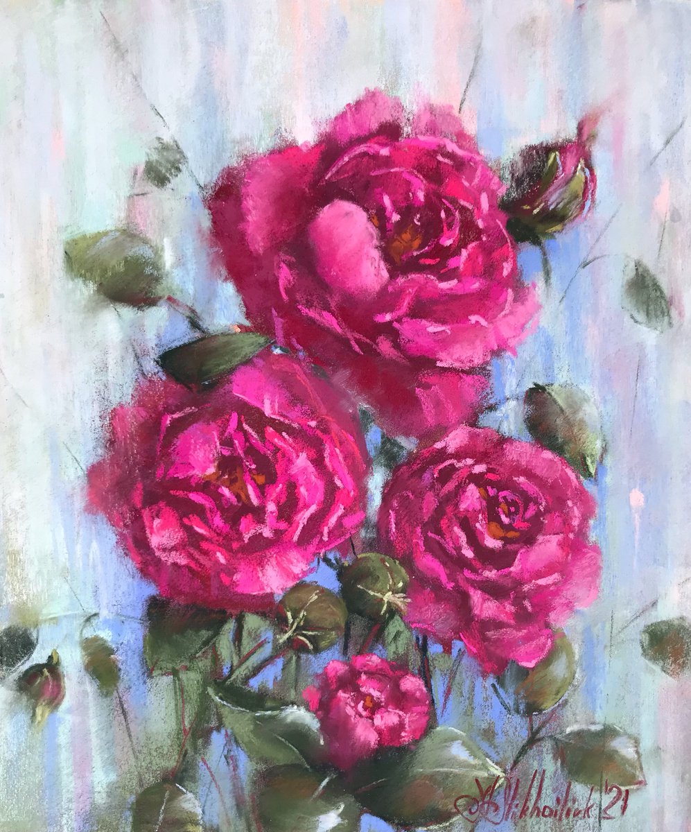 Roses of July by Nataly Mikhailiuk