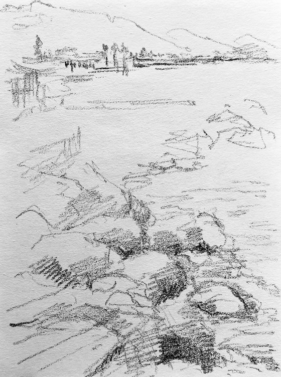 Marine sketch #3. France. Côte d'Azur. Menton. 2020