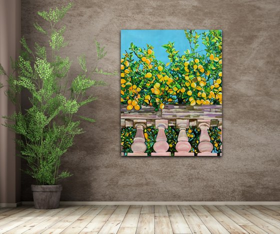 Lemon Trees / 100 x 80 x 4.5 cm