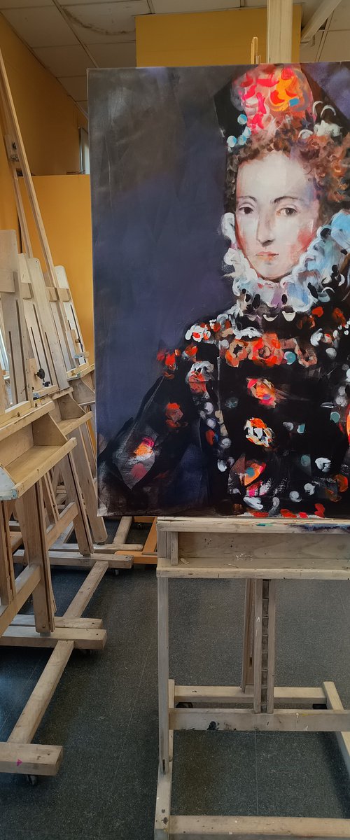 Portrait of a lady by Marina Del Pozo