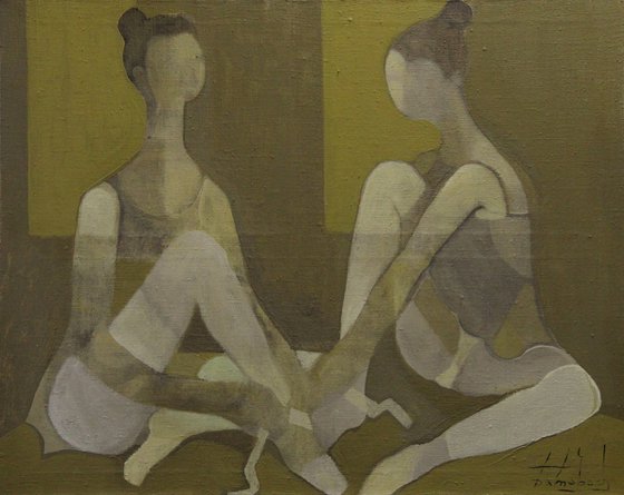 Ballet class. Diptych