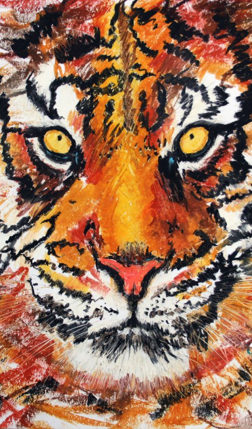 Tiger II /  ORIGINAL PAINTING by Salana Art