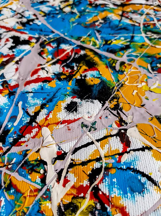 - Tematia - Style of JACKSON POLLOCK. Abstract Expressionism Painting.