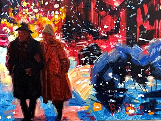 Warmth in a Snowy Night