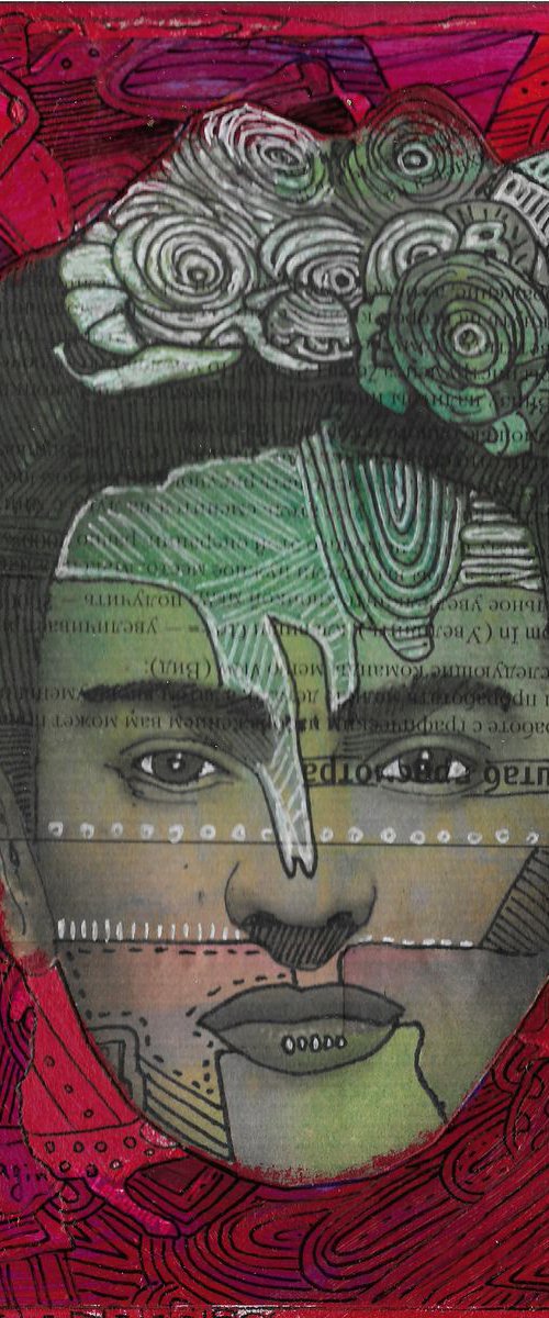 Portrait of Frida Kahlo #71 by Pavel Kuragin