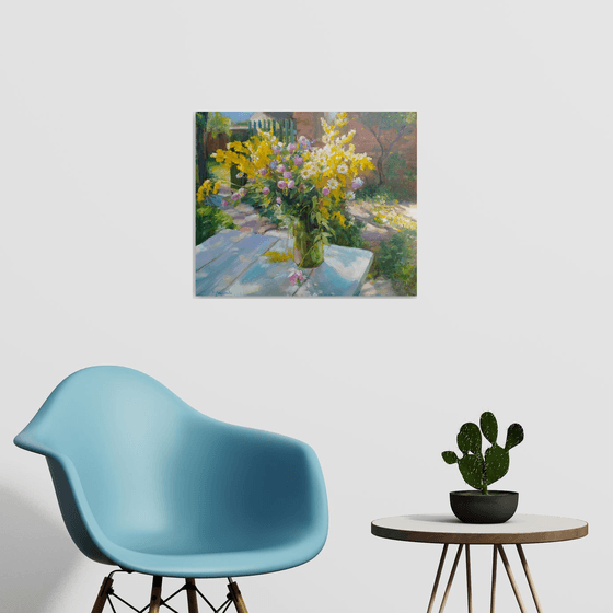 Wildflowers on a table