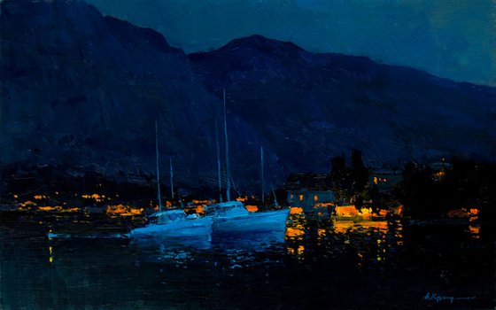 Night in the Bay of Kotor