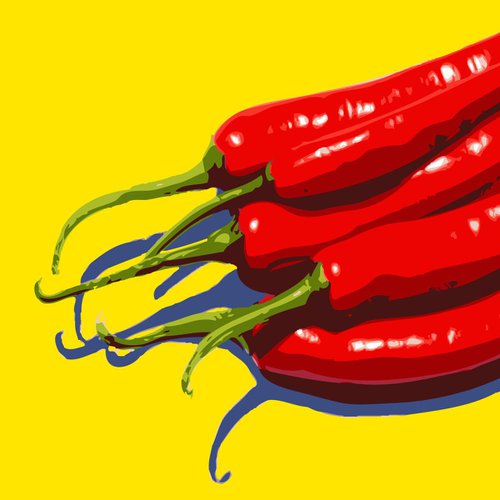 5 CHILIES#4 by Keith Dodd