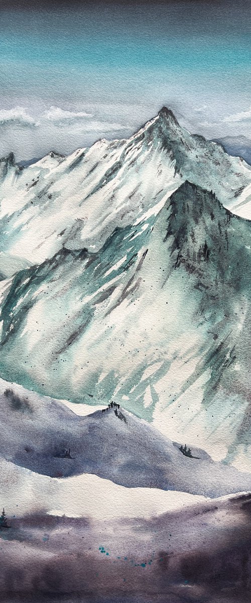 Snowy mountains by Anna Zadorozhnaya