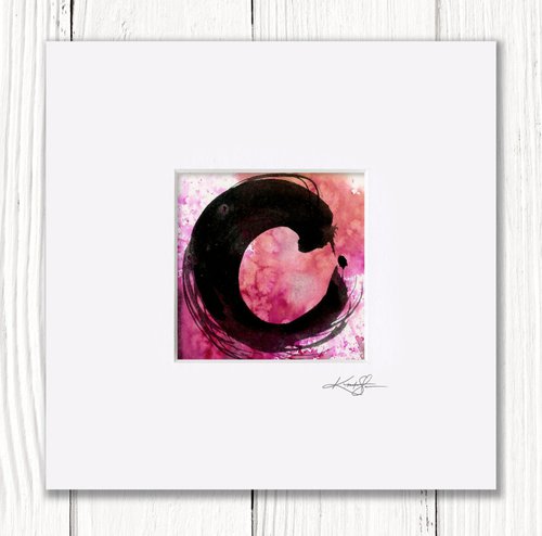Enso Zen Circle 10 - Enso Abstract painting by Kathy Morton Stanion by Kathy Morton Stanion