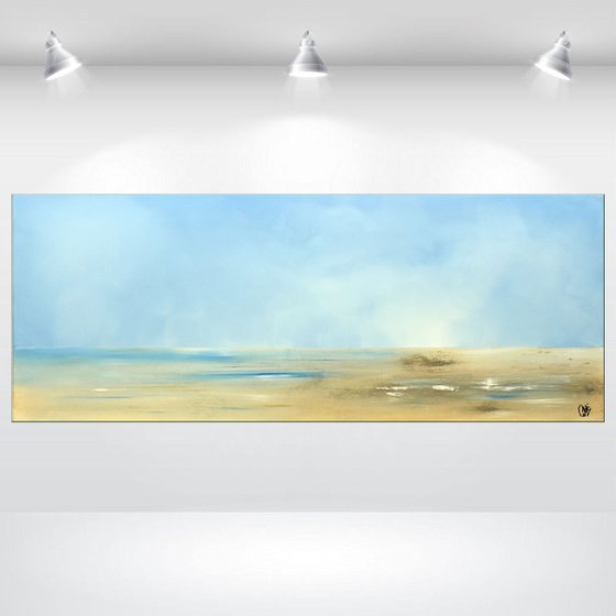 Longing- Abstract- Painting- Acrylic Canvas Art - Wall Art - Large Painting - Blue Art - Modern Art