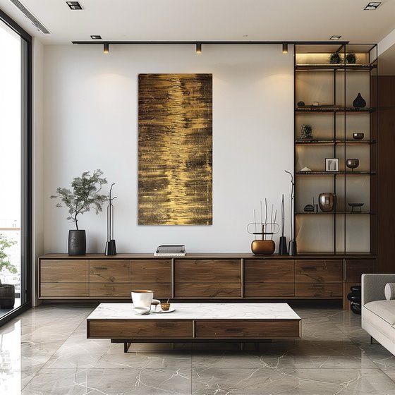 Golden Fire 60x120x2 cm