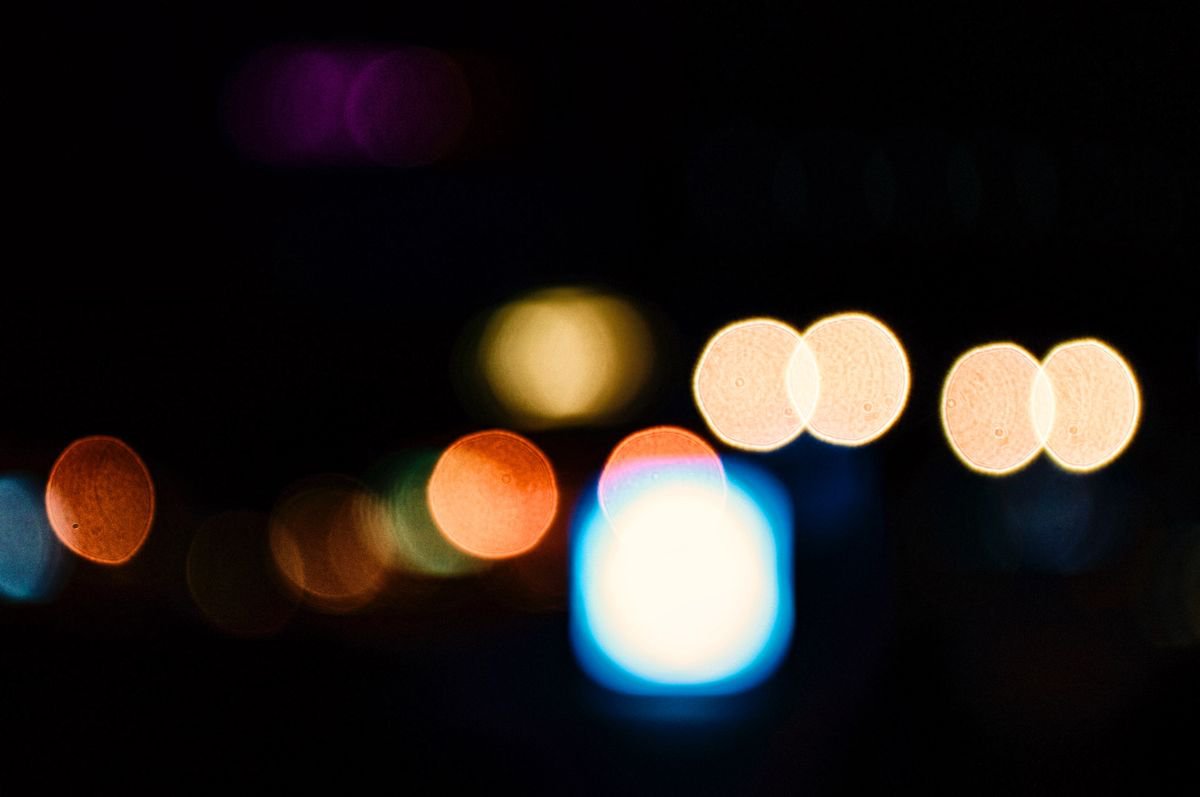 Organic Abstract Photograph By Marc Ehrenbold, 40 X 30", Lights, Original Artwork