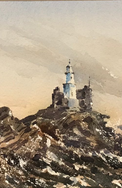 Mumbles lighthouse by Vicki Washbourne