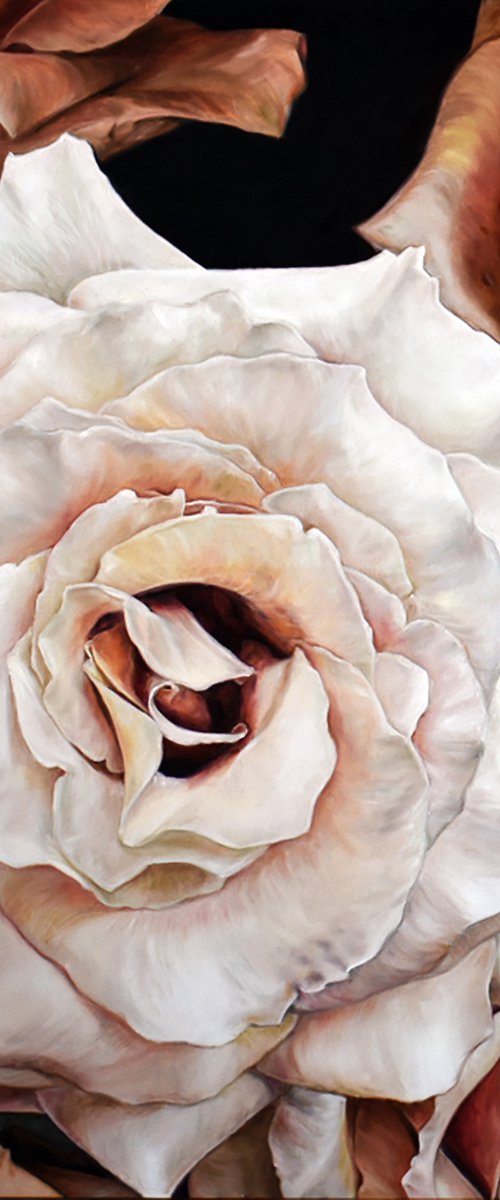 Oil painting "Roses" 80 * 80 cm by Irina Ivlieva