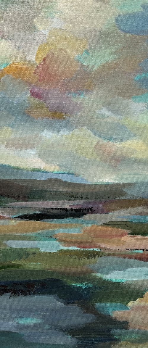 Teal Horizon by Silvia  Vassileva